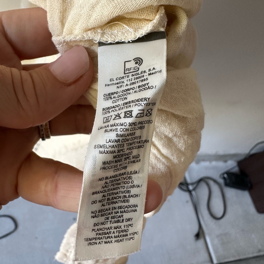 Enfasis El Corte Ingles Linen Tunic Dress with Belt - Picture 5 of 6